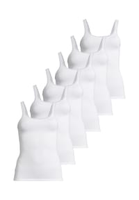 -con-ta- - Unterhemd / Top 6er Pack Modal - Schwarz
