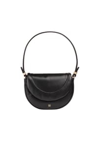 DuDu Panarea - Schultertasche Leder 22 cm - black