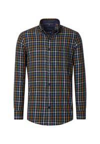 CASAMODA - Freizeithemd, Comfort-Fit, Button-Down-Kragen, für Herren - 100 BLAU