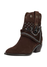 dolce vita - Leder Stiefelette MEKALA - Dunkelbraun