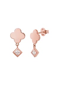 caї - Ohrstecker 925/- Sterling Silber 2 Zirkonia - rot