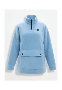 cat e lolette - Blaues Fleece-Sweatshirt - blau