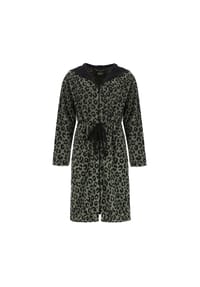 Cawö - Bademäntel Damen Kurzmantel mit Kapuze Leo 854 oliv - 49 - grün