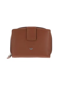 Golden Head® Polo - Polo Geldbörse RFID Schutz Leder 12 cm - cognac