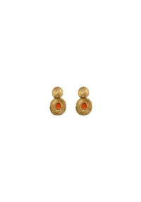 LES REINES - Lyrical Sunset – Hängeohrringe, 24K vergoldet - Gold