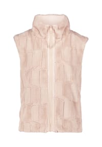 BETTY & CO - Kunstfell-Weste mit Stehkragen - Beige