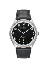 DUGENA SLIM LINE - Herren Armbanduhr Slim Line - SCHWARZ