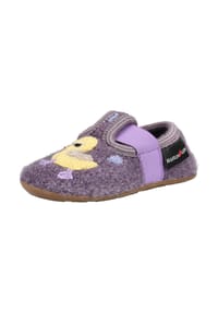 HAFLINGER - Wolle Hausschuhe EVEREST QUAK QUAK - Aubergine