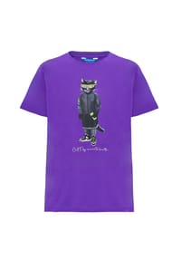 cat e lolette - Lila T-Shirt Sportkatze - lila