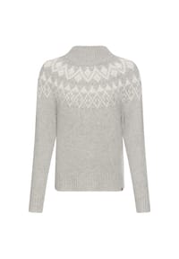 camel active - Strickpullover mit Stehkragen - Grau