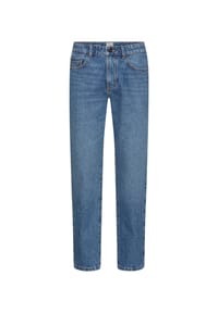 camel active - Relaxed Fit 5-Pocket Jeans aus Baumwolle - Ozeanblau