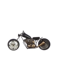 GILDE - Wanduhr Motorrad - braun
