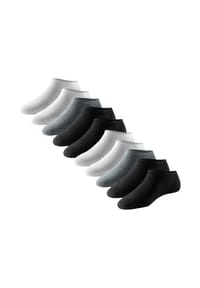 SCHIESSER - Sneaker Socken 10er Pack Bluebird - Schwarz / weiß / grau