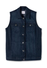 sheego - Jeansweste - dark blue denim