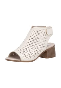 remonte® - Glattleder Sandalen - Weiß