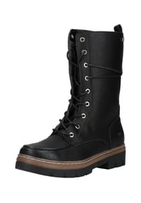 MUSTANG® - Lederimitat Stiefel - Schwarz