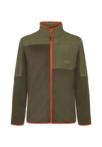 GLOBETROTTER - Fleecejacke, Stehkragen, für Herren - FIESTA/FOREST NIGH