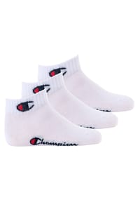Champion® - Kinder Socken, 3er Pack- Quarter, einfarbig - Weiß