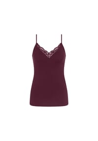 TRIUMPH - Schlafanzug-Oberteil Amourette, V-Ausschnitt, für Damen - 7291 CLARET