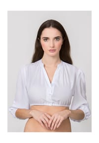 STOCKERPOINT - Dirndlbluse Florina, V-Ausschnitt, für Damen - SCHWARZ