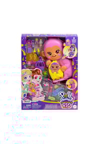 Polly Pocket - 2-in-1-Schatullen-Spielset "Affenmama und Baby " - 