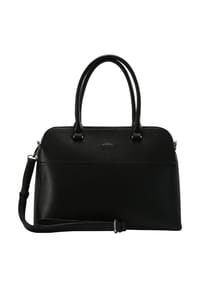 L.CREDI Franka - Shopper "Franka", Kunstleder, Emblem, uni, für Damen - dark taupe