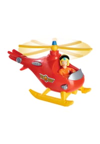 Simba - Feuerwehrmann Sam Spielzeughubschrauber "Junior - Wallaby mit Tom" - ROT/GELB