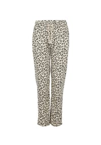 ROADSIGN® australia - Damen Jogginghose Leo Motion Loungehose mit Leo-Print für bequeme Alltagskombinationen - beige/anthrazit