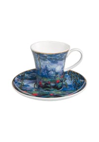 Goebel Espressotasse Claude Monet - Seerosen mit Weide - Claude Monet - Bunt