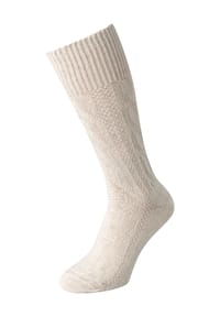 Alpenfeeling - Socken, Leinenanteil, für Herren - 0 BEIGE