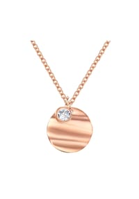 EAST / SIDE - Damen Kette aus Edelstahl in Roségold mit Zirkonia - roségold