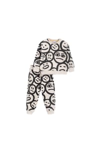 Solang - Freizeitanzug mit Allover-Print - Beige