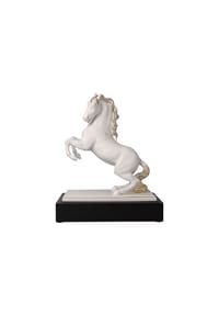 Goebel Deko-Objekt Studio 8 - Magnifique - Chevaux - Weiß-Gold