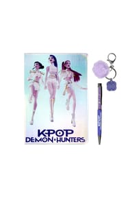 COFI - KPop Demon Hunters Notizbuch Set A5 mit Stift und Schlüsselanhänger - Transparent