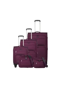 travelite Cubis - Cubis 4 Rollen Kofferset 5-teilig mit Dehnfalte - anthracite