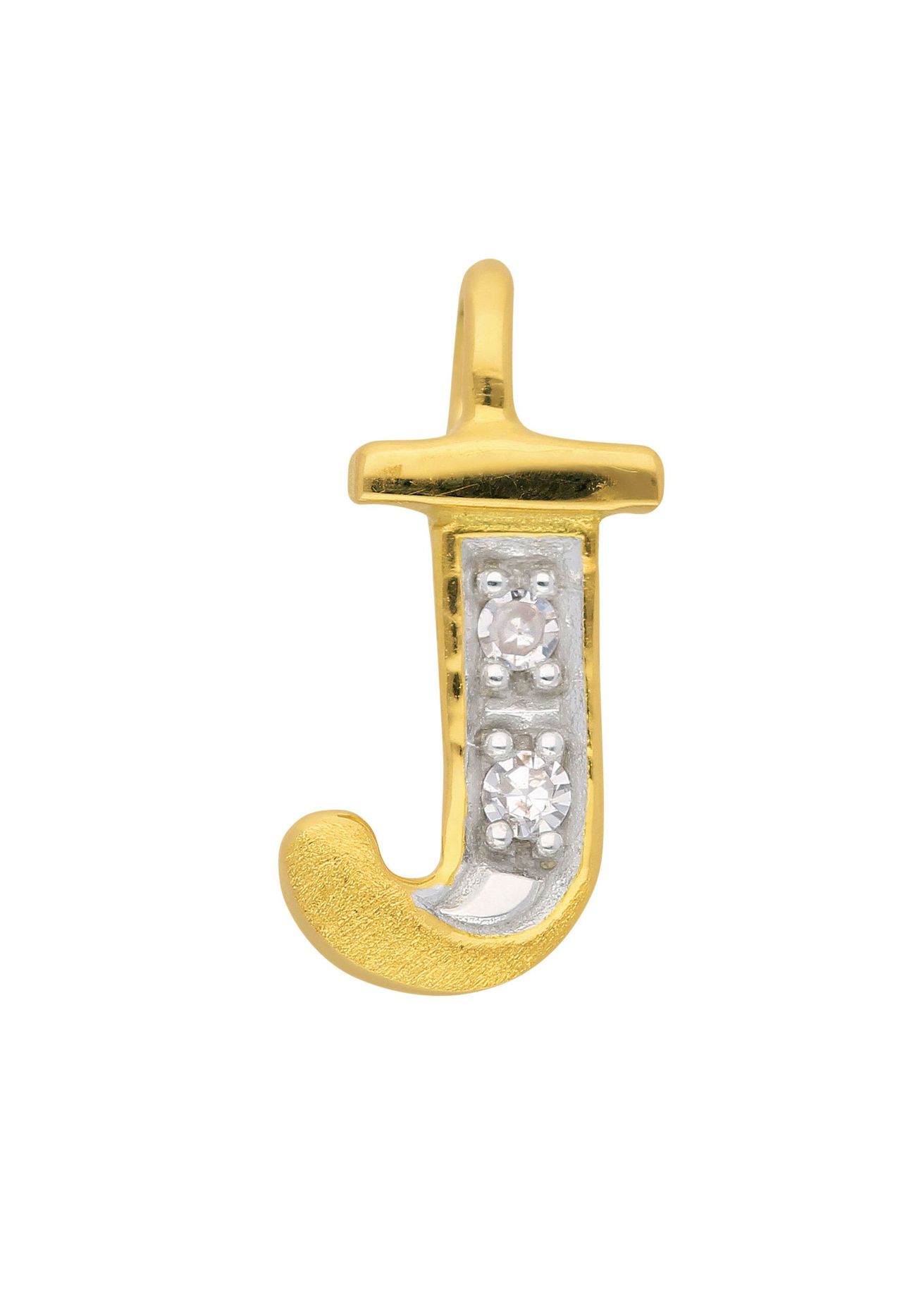Adelia's Damen Gold Schmuck 585 Gold Buchstabenanhänger mit Diamant |  GALERIA