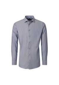 VENTI - Herren Businesshemd uni Modern Fit - Grau
