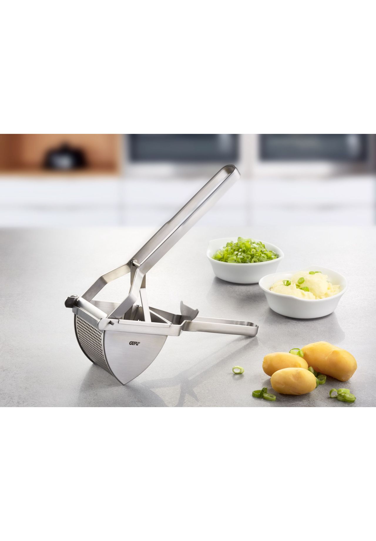 Gefu® Kartoffelpresse "Das Original", Edelstahl, Silber