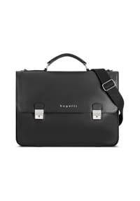 bugatti Valencia - Valencia Aktentasche Leder 38 cm Laptopfach - black