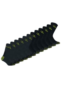 diadora - Unisex Arbeitssocken, 12er Pack - Sportsocken, Baumwolle, Logo, einfarbig - Anthrazit