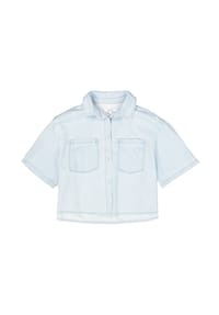 GARCIA - Jeanshemd, Baumwolle, Brusttaschen, für Damen - 6534 6534-BLEACHE