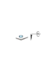 carolin stone - Ohrstecker 925/- Sterling Silber 1 Topas - blau