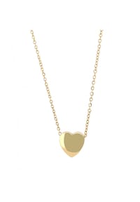 Adelia's - Adelia's Damen Edelstahl Halskette mit Anhänger Herz - gold - Herz