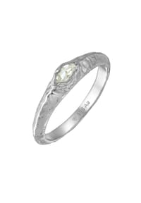 HAZE & GLORY - Ring Amethyst Hellgrün Raue Struktur 925 Sterling Silber - Gold