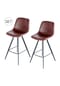 Kayoom Stuhl Barstuhl Samantha 325 2er-Set Dunkelbraun - schwarz Bild 15