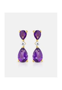 Diamant L'eternel - Ohrhänger, mit Amethyst, 375 Gelbgold - gold