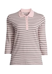 GALERIA - Poloshirt "Tilda", 3/4-Arm, Pima-Baumwolle, für Damen - BERRY-WINE