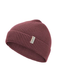 VAUDE - Beanie Manukau, Wollanteil, Rippstruktur - 348 RUBY DUSK