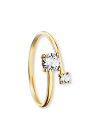 ONE ELEMENT Shine Bright Line - Zirkonia Ring aus 333 Gelbgold - gold