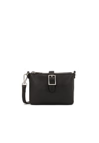 Kazar - Kleine Gürteltasche mit drei Fächern - Schwarz